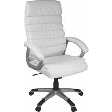 Weiß Stühle AMSTYLE Valencia Kunstleder Bürostuhl