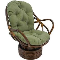 Blazing Needles Twill Chair Cushions Green (121.9x61)
