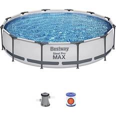 Bestway steel pro max round pool Bestway Steel Pro Max Pool Set Ø3.7x0.8m