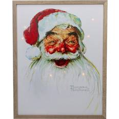 Northlight 19 Lighted Norman Rockwell Santa Claus Christmas Wall Decor