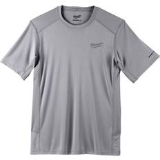 Milwaukee Tops Milwaukee WORKSKIN Lightweight Performance Shirt Short Sleeve Gray