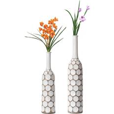 Uniquewise Decorative Contemporary Bubble with Neck Vase