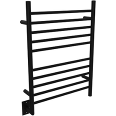 Silver Heated Towel Rails Amba Radiant Left Hardwired (RWH-S) 619x851mm Silver, Black