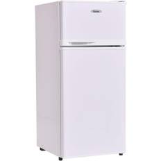 Cheap Top Freezer Fridge Freezers Costway EP22756WH White