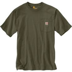Black - Men T-shirts Carhartt Men's Heavyweight Short Sleeve Pocket T-shirt