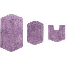 Bath Mats Waterford 3-Piece Set Bath Rug Purple