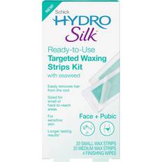 Schick Hydro Ready-to-Use Targeted Waxing Strips Kit ea