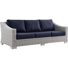 Patio Furniture modway Collection EEI-4842-LGR-NAV Outdoor Sofa