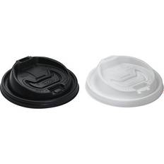 Plastic Cups Optima Reclosable Lid, Fits 12-24 oz Foam Cups, White, 1000/Carton