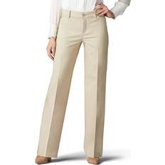 Lee Motion Regular Fit Trouser Pants Mid-Rise White
