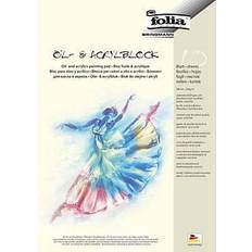 Papier 10 folia Zeichenblock für Öl- und Acrylfarben DIN A4