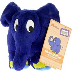 Stofftiere WARMIES blauer Elefant