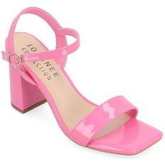 Pink Heeled Sandals Journee Collection Womens Tivona Heeled Sandals, Medium, Pink Pink