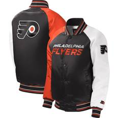 Jackets Children's Clothing Starter Youth Black Philadelphia Flyers Raglan Full-Snap Varsity Jacket