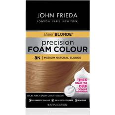 John Frieda Hair Products John Frieda Sheer Blonde Permanent Precision Hair Color Foam 8N Medium Natural Blonde 1 Application