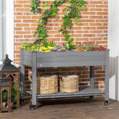 Pots & Planters OutSunny 47" Raised Garden Bed