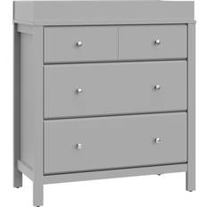 Storkcraft Changing Tables Storkcraft Carmel 3-Drawer Chest with Changing Topper Pebble Gray 3-drawer
