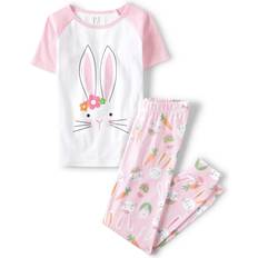 Nightwear Children's Clothing The Children's Place Girl's Matching Family Easter Bunny Snug Fit Pajamas - Cameo