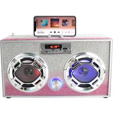 Pink Speakers Wireless Express Mini Ombre Pink Bling Boombox