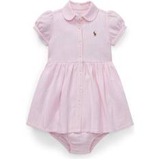 Polo Ralph Lauren Kids Striped Knit Oxford Dress Infant Pink Months