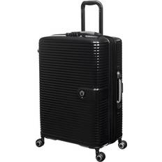 Suitcases IT Luggage Helixian Hard Rolling BLACK