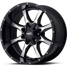 MO970, 20x12 Wheel with 8 on 170 Bolt Pattern Gloss Black Machined MO97021287344N