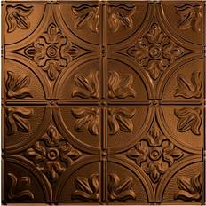 Tiles Fasade Traditional Style/Pattern 2 Lay In Ceiling Tile Oil-Rubbed Bronze 5 Pack Oil Rubbed Bronze 5 Pack