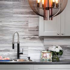 Tiles Palisade 23.2 11.1 Interlocking Vinyl Waterproof Wall/Backsplash Tiles for Kitchen or Bathroom Granite