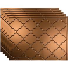 Fasade Monaco 18 24 Oil Rubbed Bronze Vinyl Decorative Wall Tile Backsplash 15 sq. Kit