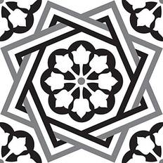 Black and white vinyl floor tiles FloorPops Dakota Peel & Stick Floor Tiles MichaelsÂ® Multicolor