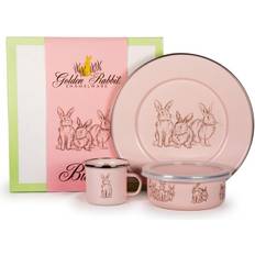 Golden Rabbit Kid's Bunnies 3-Piece Dinnerware Set