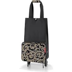 Shopping Trolleys Reisenthel Foldable Trolley Bag, Packable Oversized Tote with Wheels, Baroque Marble
