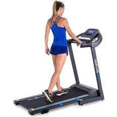 Costway Cardio Machines Costway 2.25 HP Folding Electric Motorized Power Treadmill with Blue Backlit LCD Display