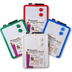 Cli Charles Leonard Magnetic Dry Erase Boards, Assorted Colors, 4/Pack CHL35204 Assorted