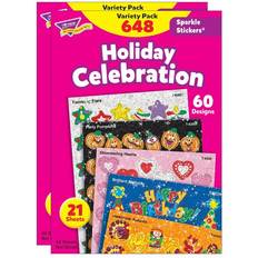 Stickers Trend Enterprises T-63903-2 Holiday Celebration Sparkle Stickers Pack of 2