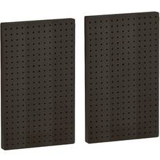 Tool Boards Azar Displays 771322-BLK Black Pegboard Wall Panel Storage Solution Size: 22 x 13.5 2-Pack