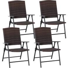 Rattan reclining chair OutSunny 84B-712 4-pack Reclining Chair
