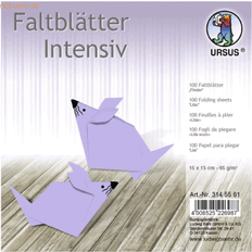 Ursus Ludwig Bähr Faltblätter Intensiv Uni 15x15cm VE=100 Blatt flieder