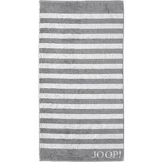 Joop! Duschtuch 'Classic Stripes' Badezimmerhandtuch Grau, Silber (150x)
