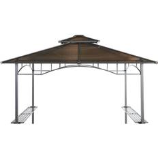 Braun Pavillon-Dächer Ersatzdach Hardtop BBQ Pavillon 1,5x2,4m