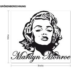 Wanddekos reduziert Portrait Portrait von Marilyn Monroe Wanddeko