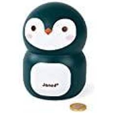 Weiß Spardosen Janod Penguin Wooden Children’s Money Box 5.9 inch