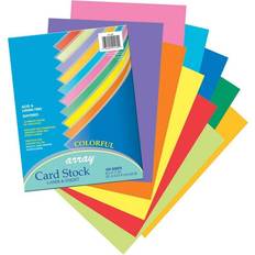 Scrapbooking Pacon Array Card Stock, 65lb, 8.5 X 11, Assorted Bright Colors, 100/pack PAC101169