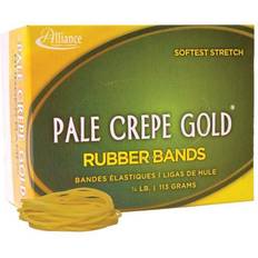 Satin Band Alliance 1/4lb Box Pale Crepe Gold Rubber Bands