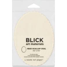 Blick Stationery 4 Bar Scallop Card, Soft White, 3-1/2" x 4-7/8" Pkg of 10