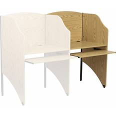 Brown Paint Flash Furniture MT-M6202-OAK-ADD-GG Add-On Study Carrel Brown