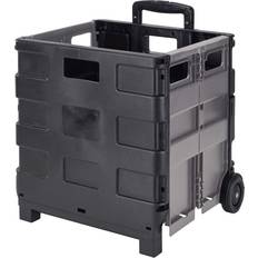 Shopping Trolleys Simplify Tote and Go Collapsible Polypropylene Utility Cart, Black