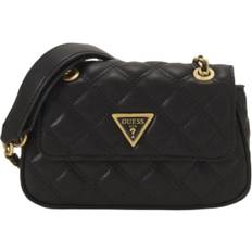 Guess Handtaschen Guess Giully Quilted Mini Crossbody Bag - Black