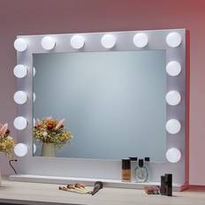 Led vanity hollywood mirror CO-Z LED Lighted Hollywood Makeup Mirror with 14 Dimmable Vanity Lights