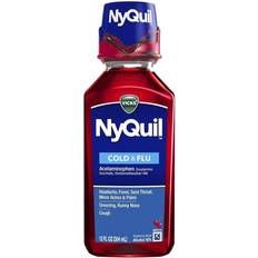 Adult - Cold - Nasal congestions and runny noses Medicines Vicks NyQuil Cold & Flu Relief Cherry 12fl oz Liquid